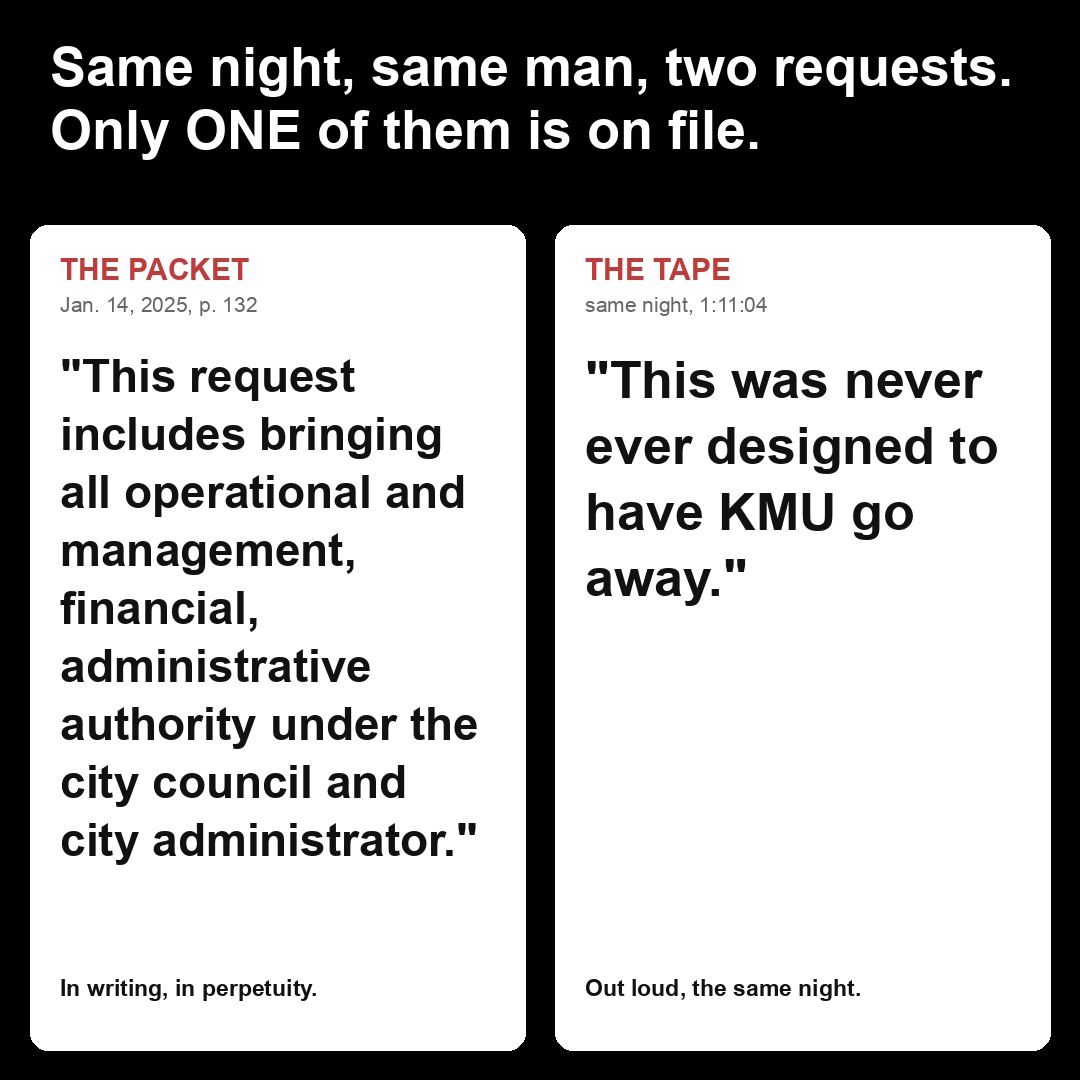 Same night, same man, two requests. Only ONE of them is on file.