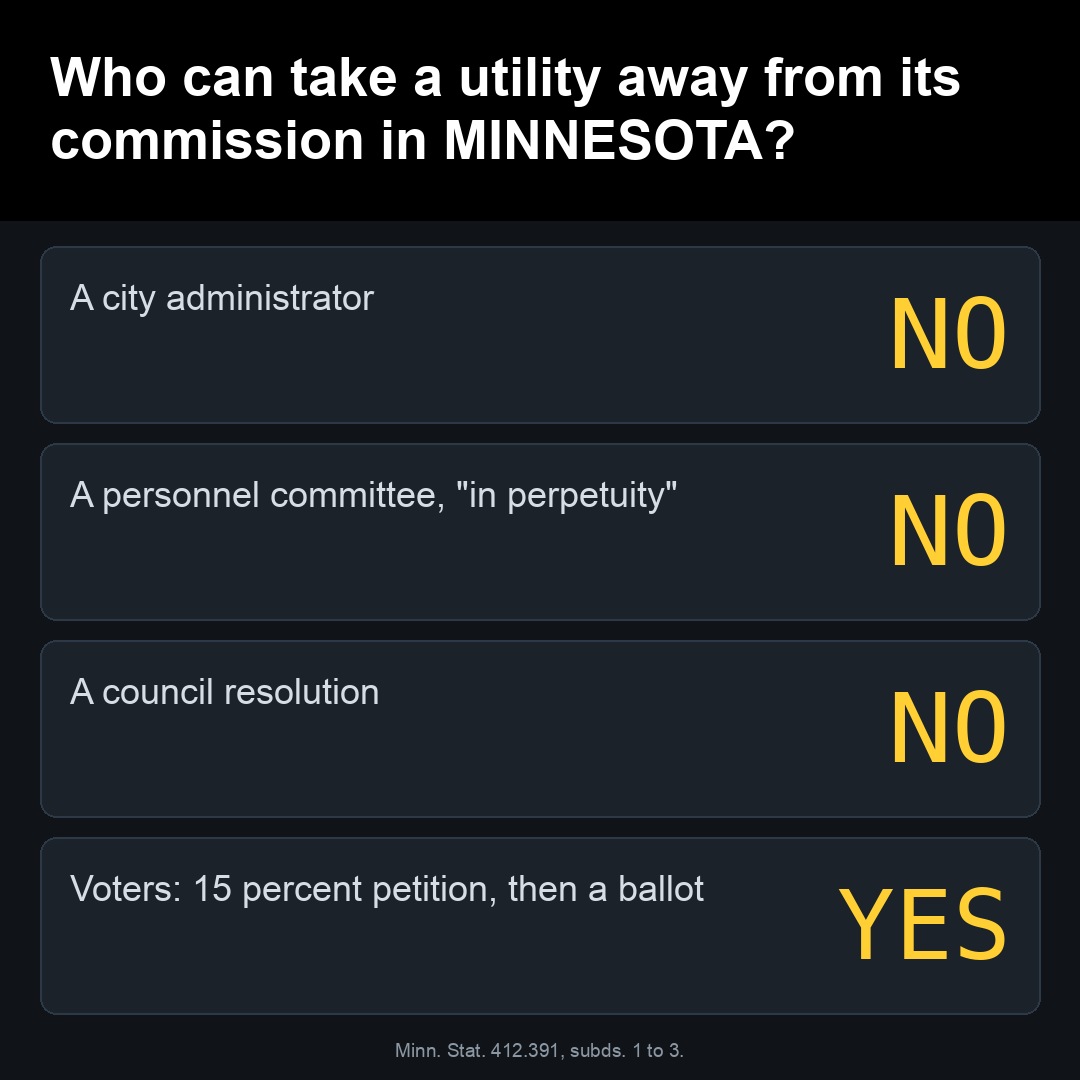 Who can take a utility away from its commission in MINNESOTA?