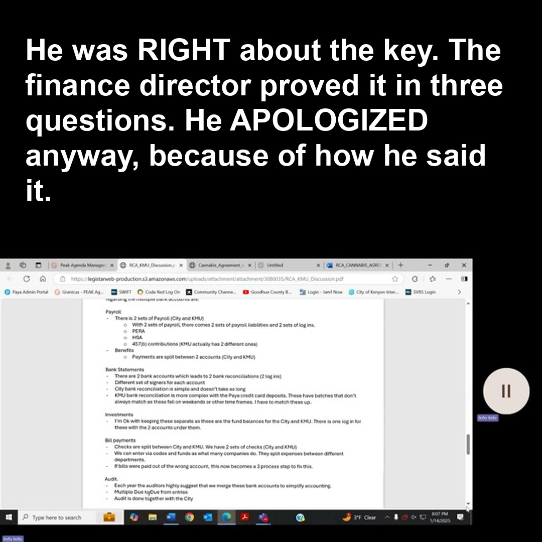 He was RIGHT about the key. The finance director proved it in three questions. He APOLOGIZED anyway, because of how he said it.