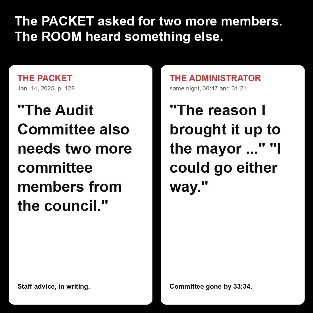 The PACKET asked for two more members. The ROOM heard something else.