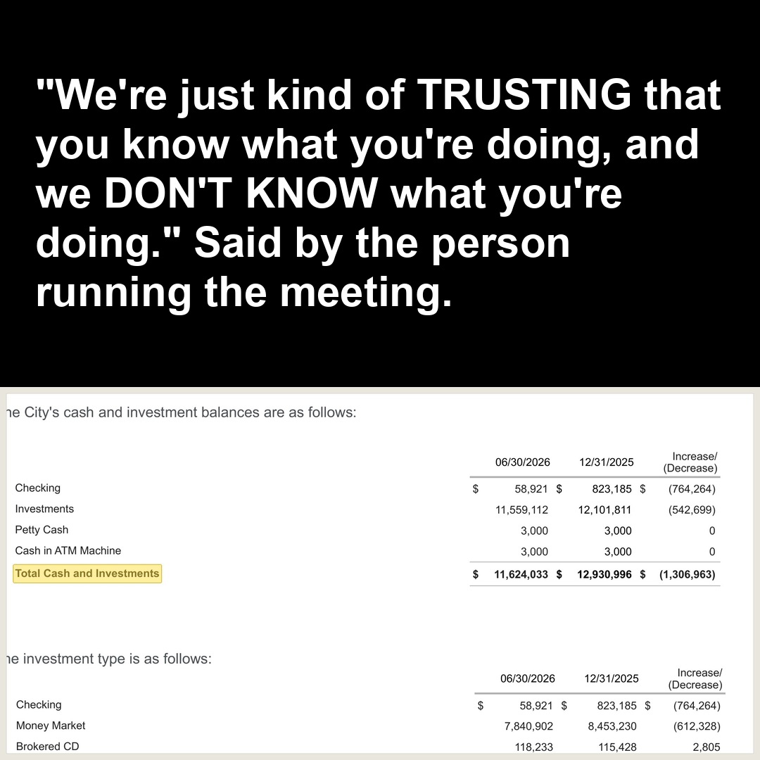 "We're just kind of TRUSTING that you know what you're doing, and we DON'T KNOW what you're doing." Said by the person running the meeting.